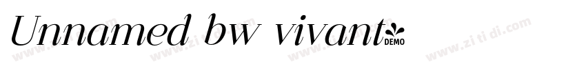 Unnamed bw vivant字体转换